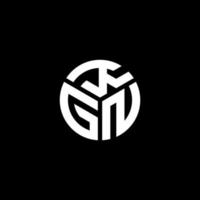 kgn-Buchstaben-Logo-Design auf schwarzem Hintergrund. kgn kreatives Initialen-Buchstaben-Logo-Konzept. kgn Briefgestaltung. vektor