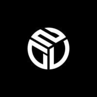 ndu-Buchstaben-Logo-Design auf schwarzem Hintergrund. ndu kreatives Initialen-Buchstaben-Logo-Konzept. ndu-Briefgestaltung. vektor