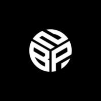 nbp-Brief-Logo-Design auf schwarzem Hintergrund. nbp kreative Initialen schreiben Logo-Konzept. nbp Briefgestaltung. vektor