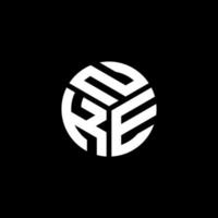 nke-Buchstaben-Logo-Design auf schwarzem Hintergrund. nke kreatives Initialen-Buchstaben-Logo-Konzept. nke Briefgestaltung. vektor