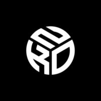 nko letter logotyp design på svart bakgrund. nko kreativa initialer bokstavslogotyp koncept. nko bokstavsdesign. vektor