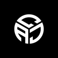 caj-Buchstaben-Logo-Design auf schwarzem Hintergrund. caj kreative Initialen schreiben Logo-Konzept. caj Briefgestaltung. vektor