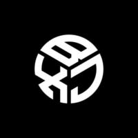 bxj-Buchstaben-Logo-Design auf schwarzem Hintergrund. bxj kreative Initialen schreiben Logo-Konzept. bxj Briefgestaltung. vektor