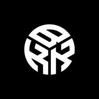 bkk-Buchstaben-Logo-Design auf schwarzem Hintergrund. bkk kreative Initialen schreiben Logo-Konzept. bkk Briefgestaltung. vektor
