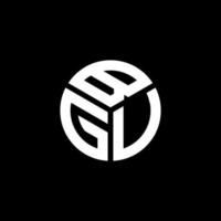 bgu-Buchstaben-Logo-Design auf schwarzem Hintergrund. bgu kreatives Initialen-Brief-Logo-Konzept. bgu Briefgestaltung. vektor