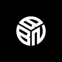 bbn-Buchstaben-Logo-Design auf schwarzem Hintergrund. bbn kreative Initialen schreiben Logo-Konzept. bbn Briefgestaltung. vektor