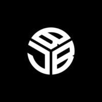 bjb-Buchstaben-Logo-Design auf schwarzem Hintergrund. bjb kreative Initialen schreiben Logo-Konzept. bjb Briefgestaltung. vektor