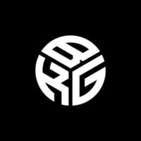 bkg-Brief-Logo-Design auf schwarzem Hintergrund. bkg kreative Initialen schreiben Logo-Konzept. bkg Briefgestaltung. vektor
