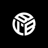 bfb-Brief-Logo-Design auf schwarzem Hintergrund. bfb kreative Initialen schreiben Logo-Konzept. bfb Briefgestaltung. vektor