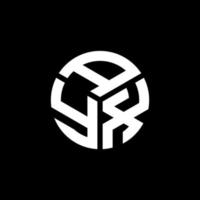 ayx-Buchstaben-Logo-Design auf schwarzem Hintergrund. ayx kreatives Initialen-Buchstaben-Logo-Konzept. Ayx-Buchstaben-Design. vektor