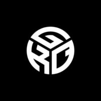 gkq-Buchstaben-Logo-Design auf schwarzem Hintergrund. gkq kreative Initialen schreiben Logo-Konzept. gkq Briefgestaltung. vektor