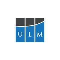 ulm brev logotyp design på vit bakgrund. ulm kreativa initialer brev logotyp koncept. ulm bokstavsdesign. vektor