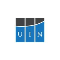 uin brev logotyp design på vit bakgrund. uin kreativa initialer brev logotyp koncept. uin bokstavsdesign. vektor