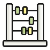 Abakus-Vektorsymbol, Schul- und Bildungssymbol vektor