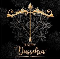 glad dussehra festival affischdesign vektor