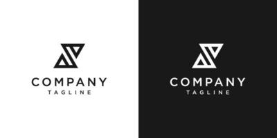 kreativer brief s monogramm logo design icon vorlage weißer und schwarzer hintergrund vektor