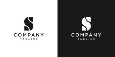 kreativa bokstaven s monogram logotyp design ikon mall vit och svart bakgrund vektor