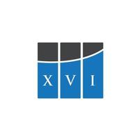 xvi brev logotyp design på vit bakgrund. xvi kreativa initialer bokstavslogotyp koncept. xvi bokstavsdesign. vektor