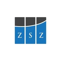 zsz-Buchstaben-Logo-Design auf weißem Hintergrund. zsz kreative Initialen schreiben Logo-Konzept. zsz Briefgestaltung. vektor