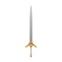 svärd fantasi vektor medeltida vapen strid blad dolk stål illustration isolerade riddare krigsspel
