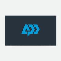 apd initial logotyp design vektor