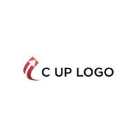 c pil upp logotyp design vektor