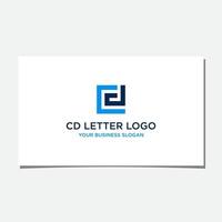 cd initial logotyp design vektor