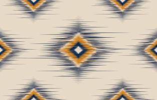 orientalische geometrie ikat traditionelles nahtloses musterdesign, teppich, tapete, kleidungsstück, wickel, batik, stoff, stickereistil, vektorillustration. Folge10 vektor