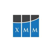 xmm brev logotyp design på vit bakgrund. xmm kreativa initialer bokstavslogotyp koncept. xmm bokstavsdesign. vektor