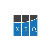 xeq brev logotyp design på vit bakgrund. xeq kreativa initialer brev logotyp koncept. xeq bokstavsdesign. vektor