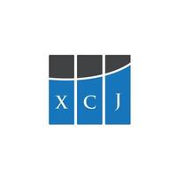 xcj-Buchstaben-Logo-Design auf weißem Hintergrund. xcj kreative Initialen schreiben Logo-Konzept. xcj Briefgestaltung. vektor