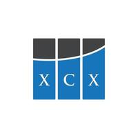 xcx-Brief-Logo-Design auf weißem Hintergrund. xcx kreative Initialen schreiben Logo-Konzept. xcx Briefdesign. vektor