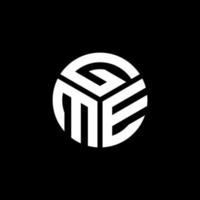 GME-Brief-Logo-Design auf weißem Hintergrund. GME kreatives Initialen-Brief-Logo-Konzept. GME-Briefgestaltung. vektor