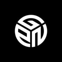 gpn-Brief-Logo-Design auf schwarzem Hintergrund. gpn kreatives Initialen-Buchstaben-Logo-Konzept. gpn Briefgestaltung. vektor