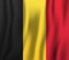 belgien realistische wehende flaggenvektorillustration. Hintergrundsymbol des nationalen Landes. Tag der Unabhängigkeit vektor