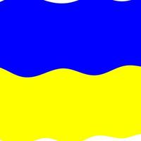 Ukrainas flagga, blå och gula färger vektorformat vektor