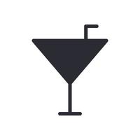 Cocktailglas Symbol Zeichen Symbol Logo Vektor