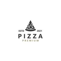 pizza ikon tecken symbol hipster vintage logotypdesign vektor