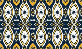 geometrisk etnisk orientalisk ikat mönster traditionell design för bakgrund, matta, tapeter, kläder, inslagning, batik, tyg, vektor illustration.broderi stil.