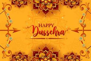 glückliches dussehra-festival-plakatdesign vektor