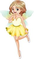 vacker fairy girl seriefigur vektor