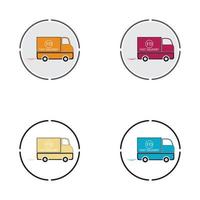 schnelle lieferung lkw-symbol-vektor-illustration vektor