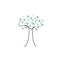 Design-Vorlage für Naturbaum und Geweih-Logo-Konzept vektor