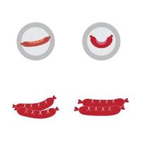 Wurst Symbol Illustration Vektor Hintergrund