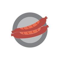 Wurst Symbol Illustration Vektor Hintergrund