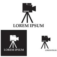 Kamerasymbol . Fotografie-Symbole. Überwachungskamera-Symbol. Foto- und Videosymbol. Multimedia-Symbol flache Linie Vektorsymbole vektor