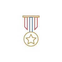Medaille Symbol Vektor Hintergrund Vorlage Illustration
