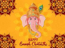 glückliches ganesh chaturthi plakat vektor