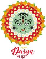 durga puja indisches festivalbanner vektor