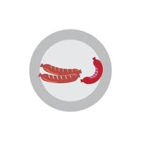 Wurst Symbol Illustration Vektor Hintergrund